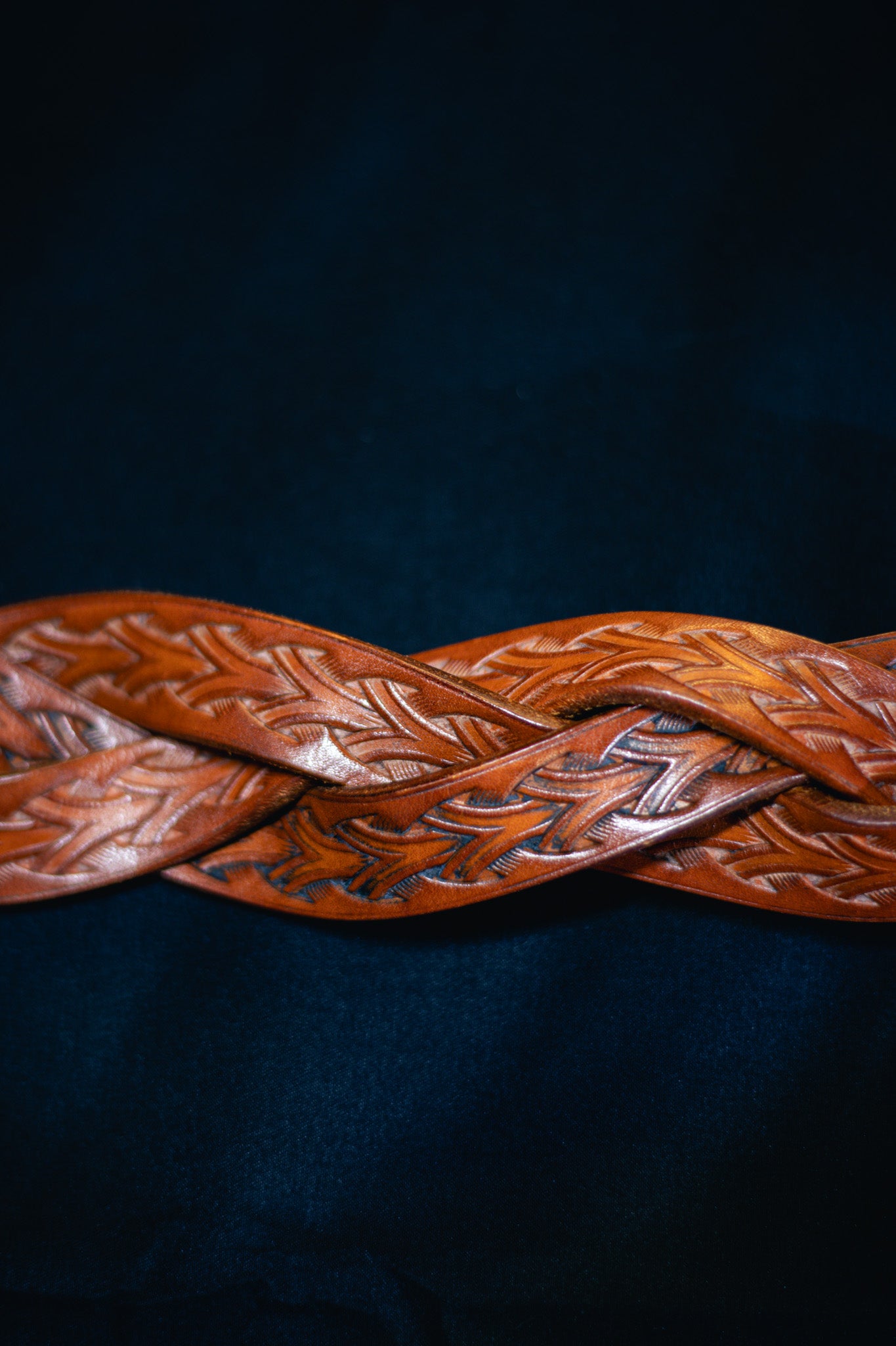 Ceinture en cuir de caractère – repoussée à la main