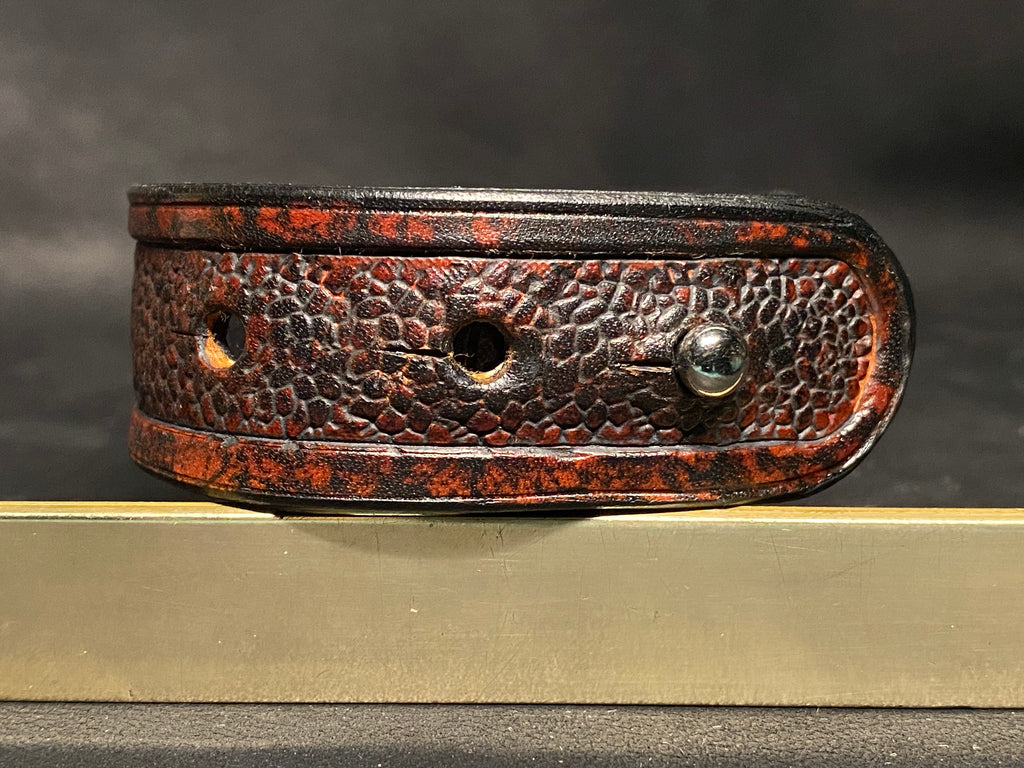 Bracelet en cuir Orc Noyer - Patine ombrée