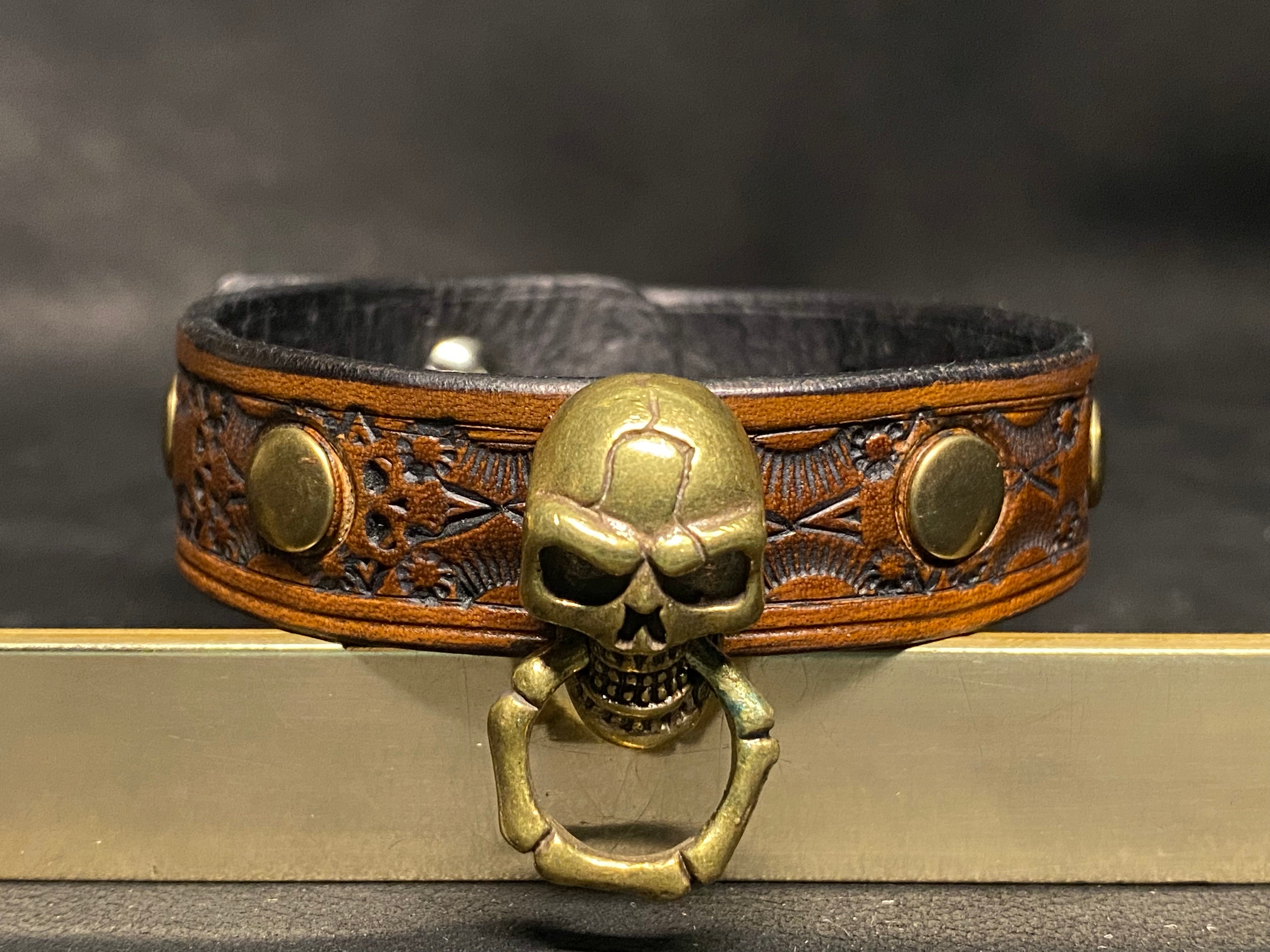 Bracelet en cuir Noyer – Relique Obscure