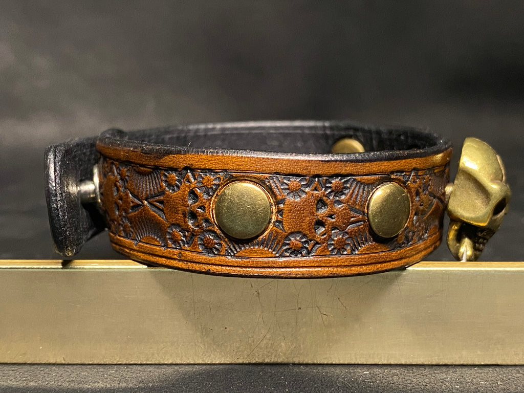 Bracelet en cuir Noyer – Relique Obscure