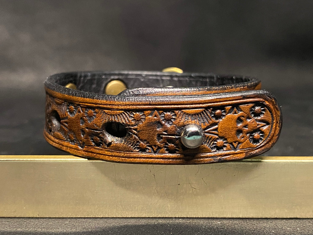 Bracelet en cuir Noyer – Relique Obscure
