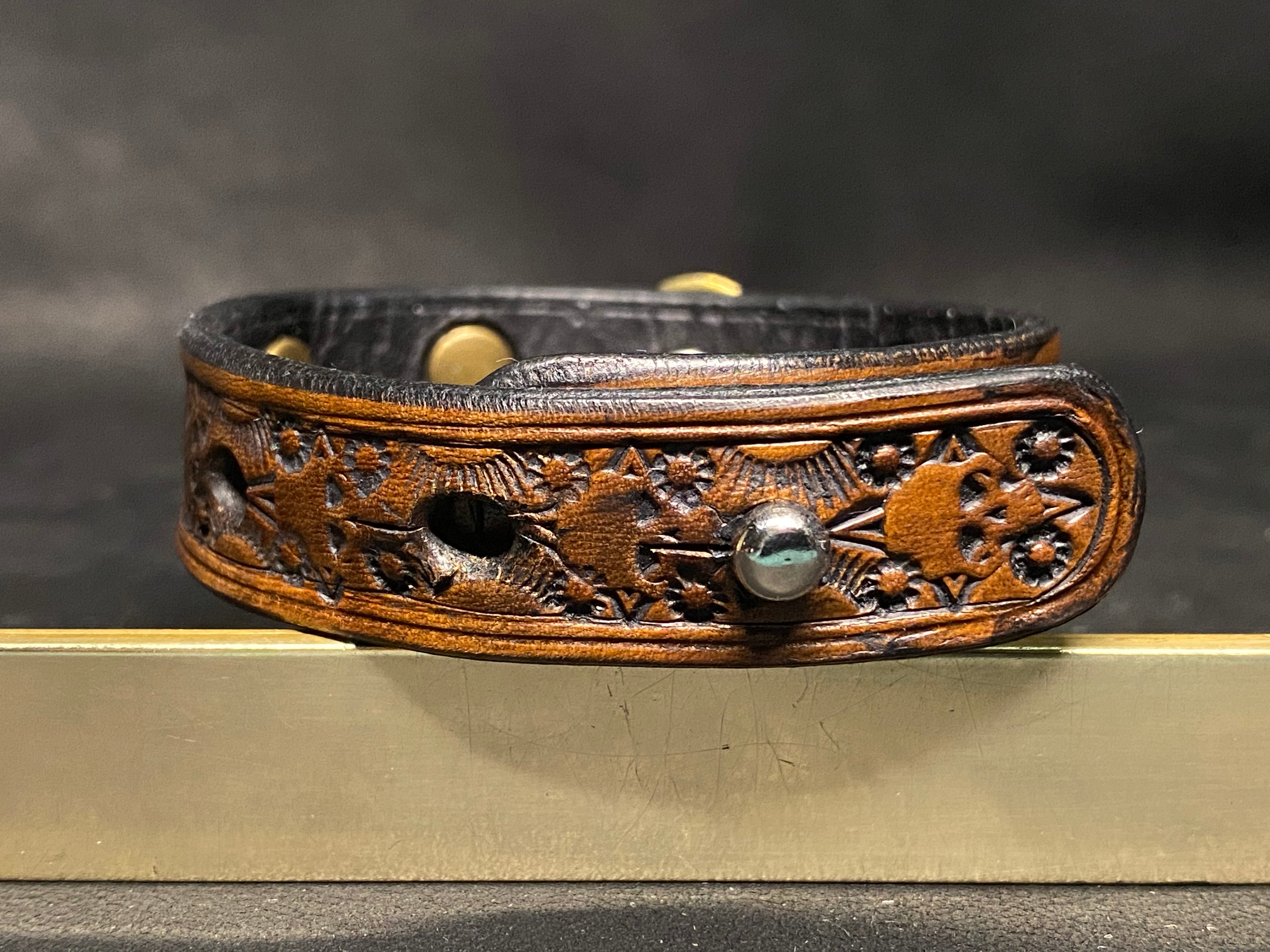 Bracelet en cuir Noyer – Relique Obscure
