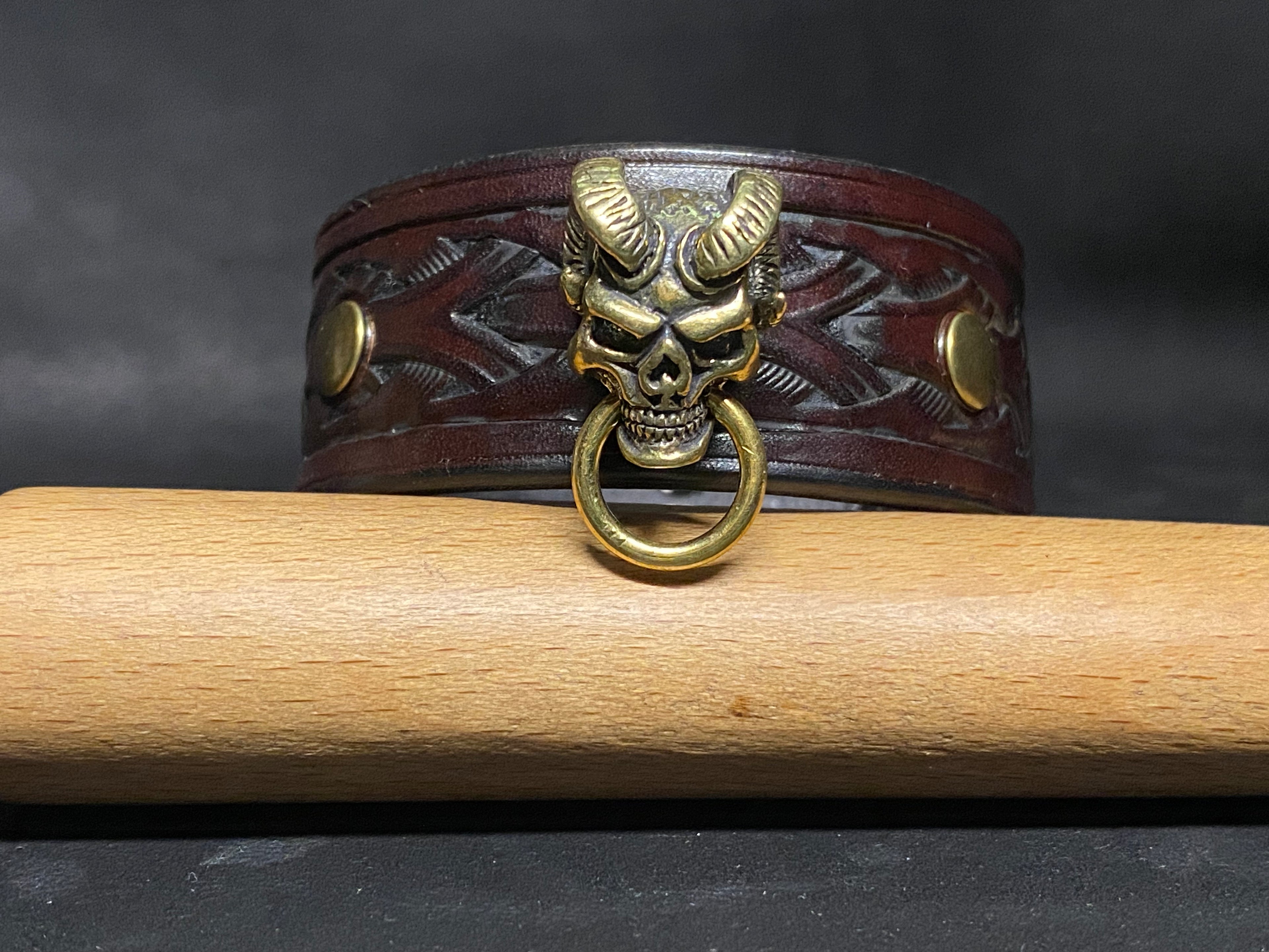 Bracelet en cuir Palissandre - Sceau infernal