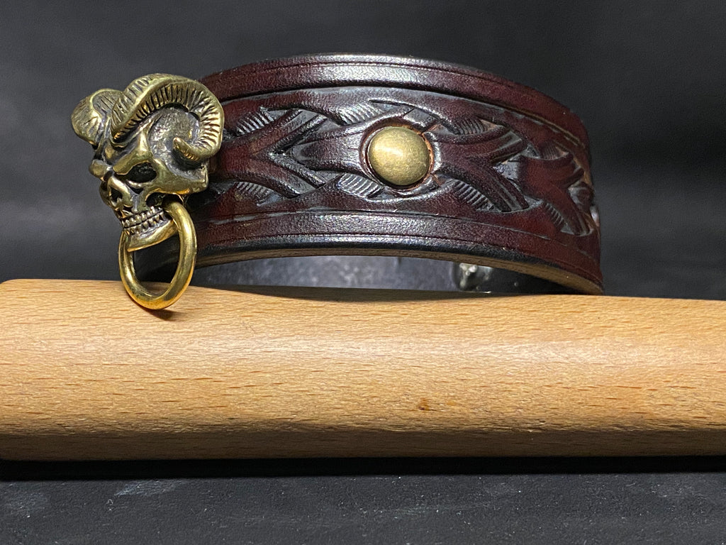 Bracelet en cuir Palissandre - Sceau infernal