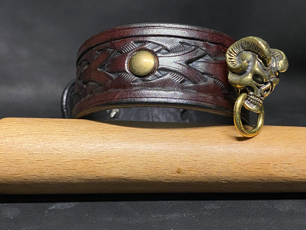Bracelet en cuir Palissandre - Sceau infernal