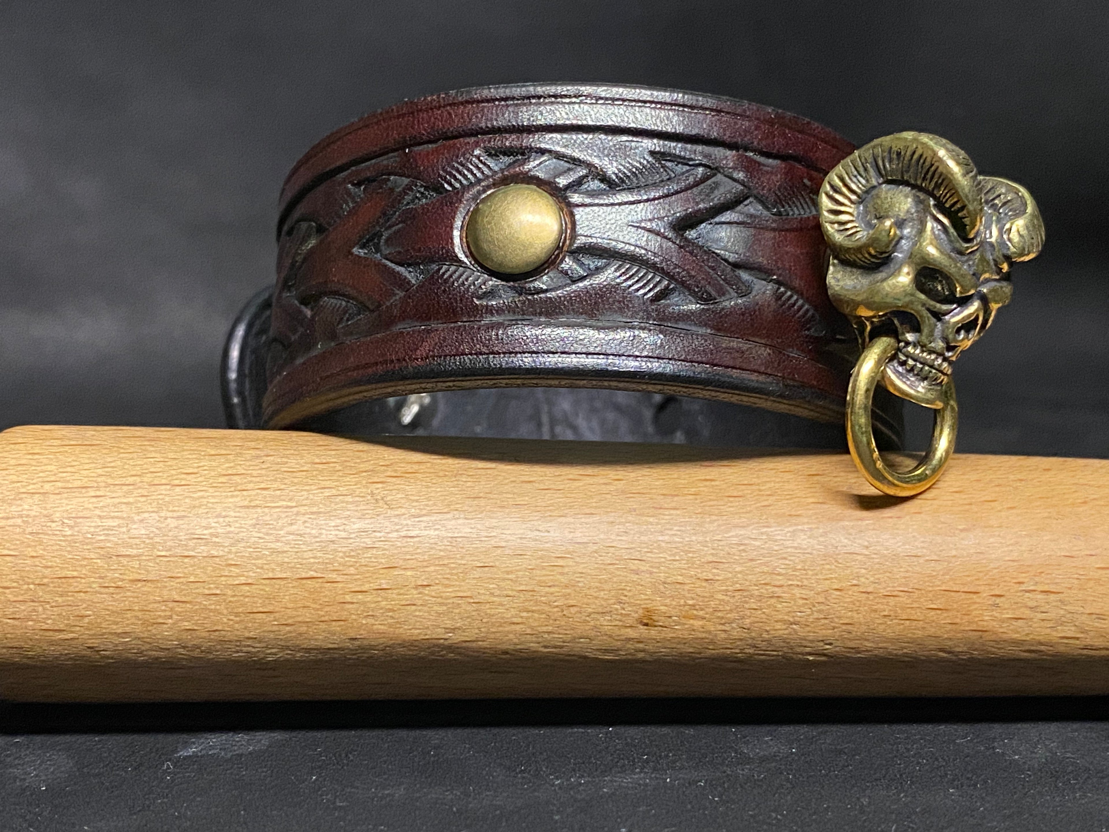 Bracelet en cuir Palissandre - Sceau infernal