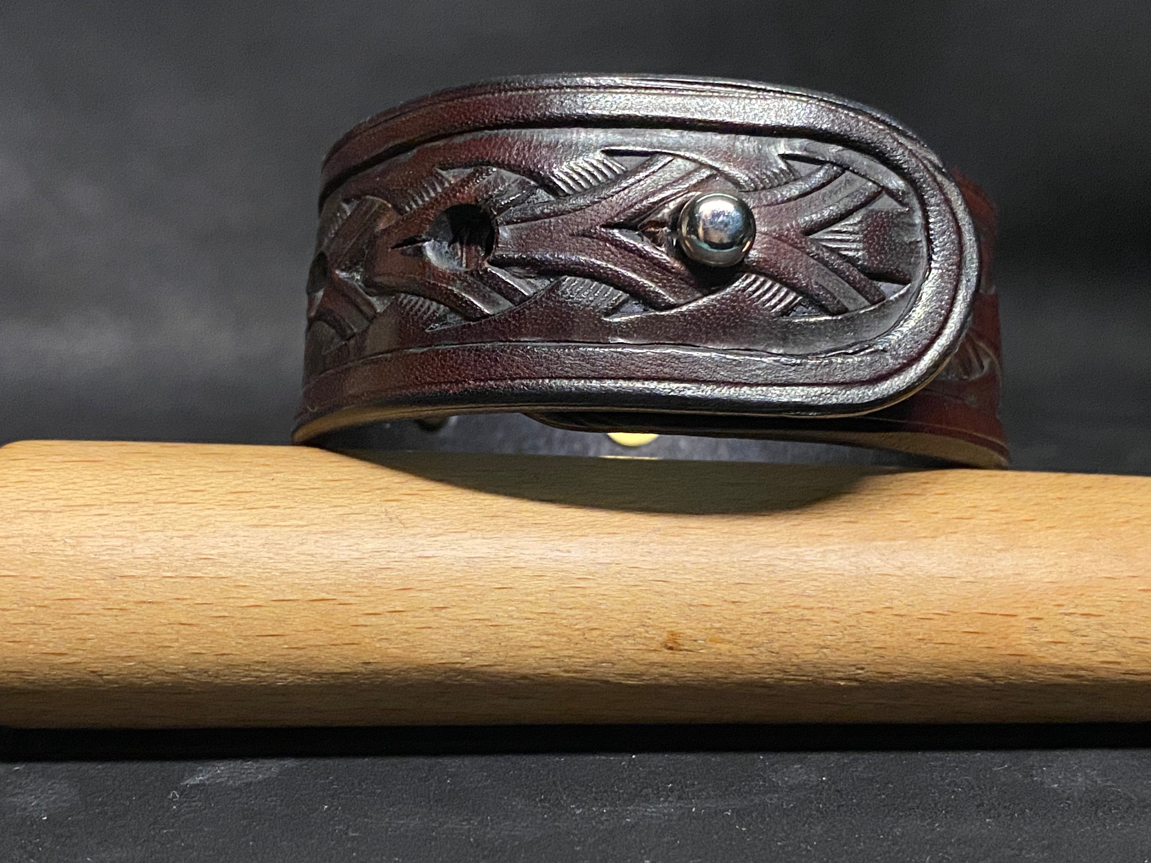 Bracelet en cuir Palissandre - Sceau infernal