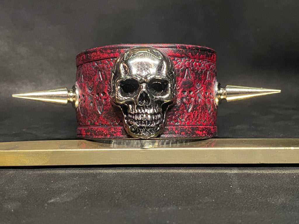 Bracelet en cuir Rubis patine Ombrée - Seigneur Démentiel