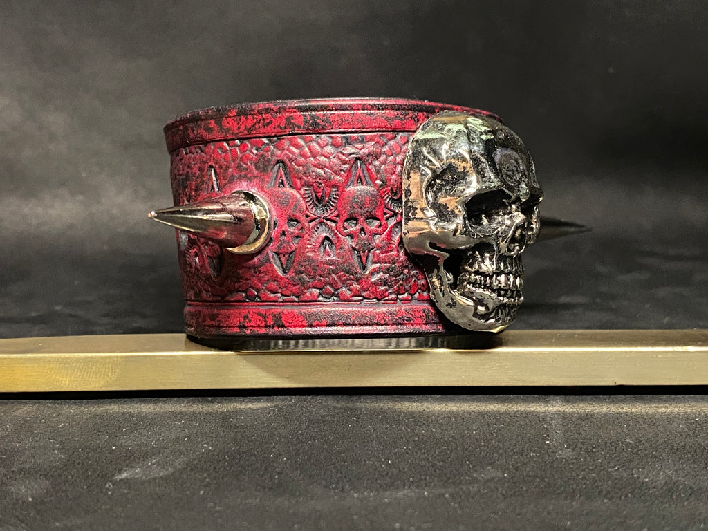 Bracelet en cuir Rubis patine Ombrée - Seigneur Démentiel