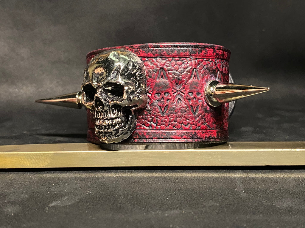 Bracelet en cuir Rubis patine Ombrée - Seigneur Démentiel