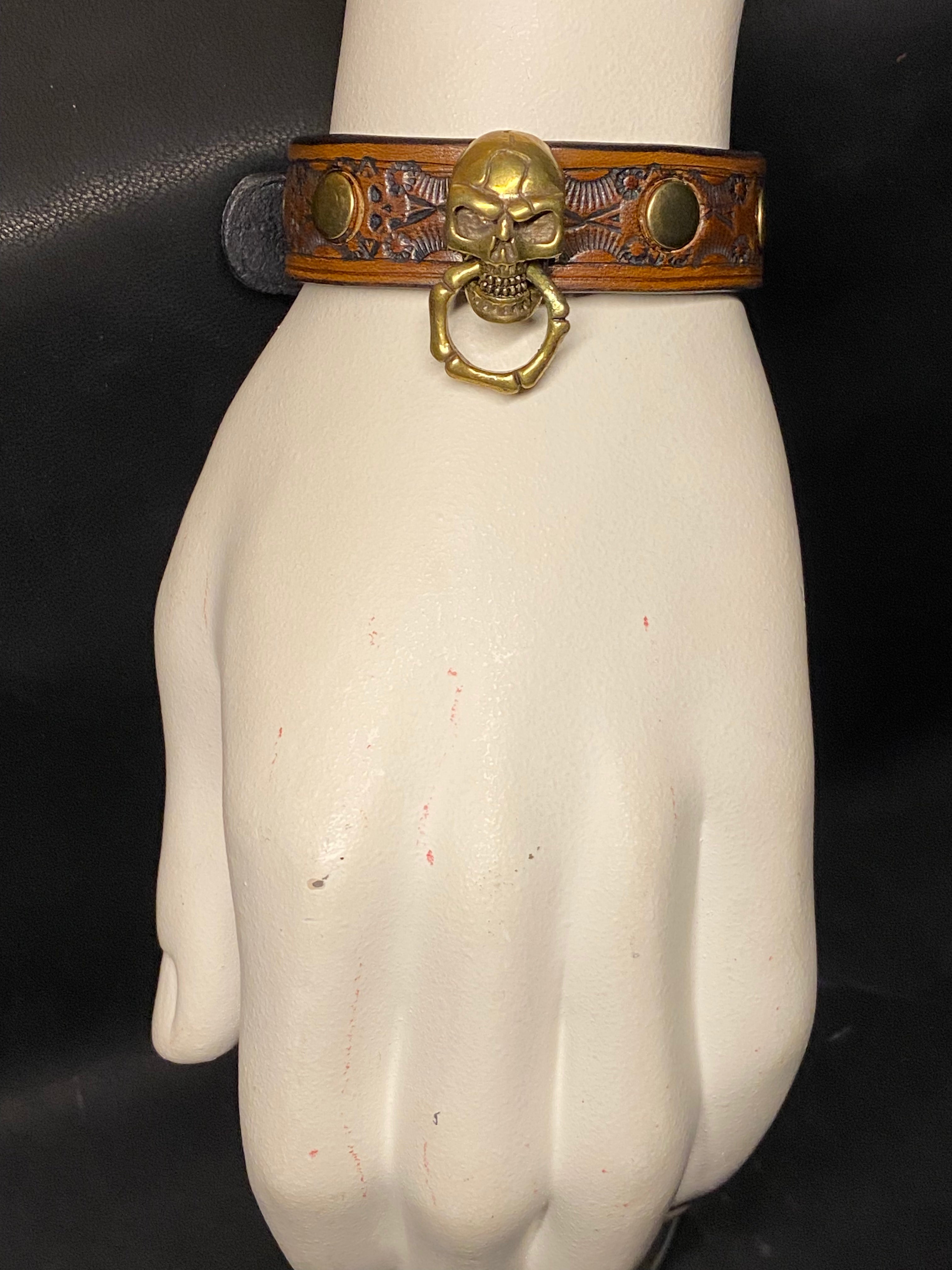 Bracelet en cuir Noyer – Relique Obscure