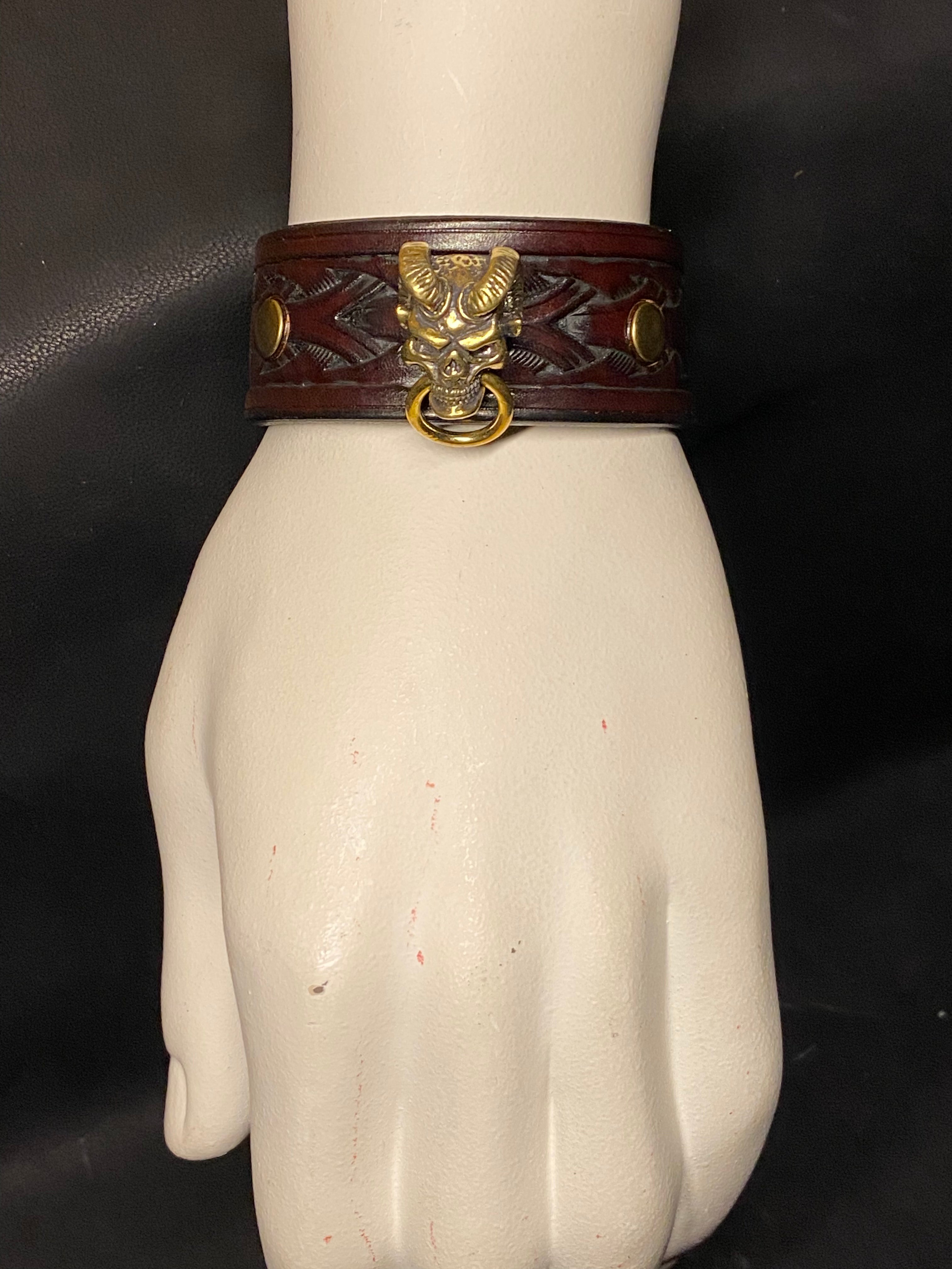 Bracelet en cuir Palissandre - Sceau infernal